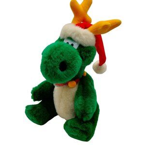 Papel Green Dingle Santas Dinodeer Buddy 15" Plush Stuffed Animal Christmas